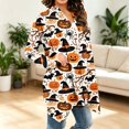 thumbnail image 6 of IYYVV Halloween Cardigan Pumpkin Goast Witch 2026 Halloween Sweaters for Women Long Sleeve Oversized Cardigan Khaki S, 6 of 7