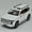 white, variant on 1: 24 Suitable for Toyota Land Cruiser alloy die-casting metal car models, with sound, light, and rebound functions, children's toy car collection, boys' birthday gifts