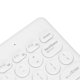 thumbnail image 3 of Wireless Keyboard 2.4G 78 Keys Ergonomic Design Portable Slim Power Saving Round Keycaps USB KeyboardWhite, 3 of 4