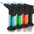 thumbnail image 1 of 4 Packof Torch Lighter,jet Flame, Butane Gas, Mini Refillable Windproof Lighters, For Candle, Fireplace, Grill (gas Not Included), 1 of 5