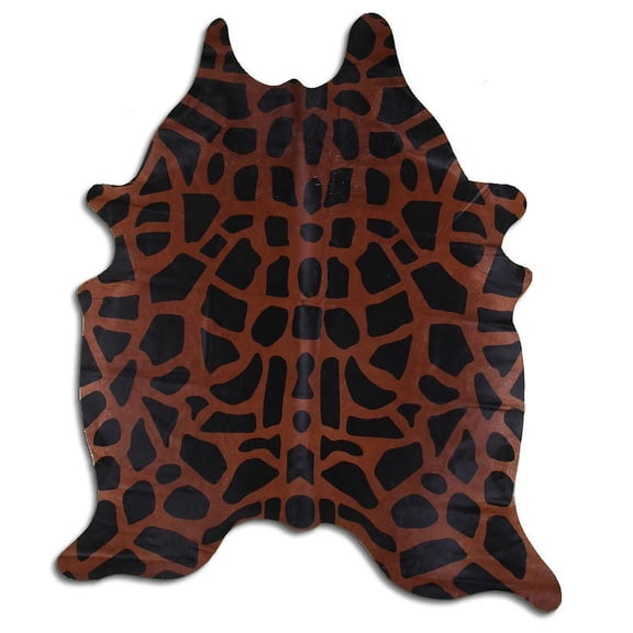 Tasty PRINTED cowhide rugs for sale GIRAFFE ON CAMEL rug