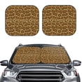 thumbnail image 2 of Saiise Snake Skin for Foldable Car Sun Shades (2-Pack) Offer Sun Protection with an Easy-fold Design for Convenient Windshield Shading-Small, 2 of 6