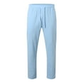thumbnail image 3 of Men Summer Outfits And Track Suit Men Small Suit Big And Tall Men Suits Vest Trousers Portly Suits for Suite for Man Jacket Tan Mens Roaring 20s Prom Male Imitation Linen Blue 3XL, 3 of 8