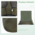 thumbnail image 3 of Dog Calming Vest M Size, Olive Green Calming Comfort Thunder Jacket, Two-Way High Collar & Reflective Strip Design, Chest 17.7-21.3 in / 45-54 cm, 3 of 5
