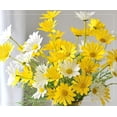 thumbnail image 4 of GRNSHTS 12Pcs Artificial Daisy Flowers 20" Outdoor UV Resistant Silk Flowers Fake Wildflowers Faux Greenery Shrubs Plants with Stems Arrangements for Home Garden Vase Decor (Yellow), 4 of 13