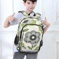 thumbnail image 6 of FORMRS Unisex School Backpack 17" Student Travel Bag with Laptop Compartment, Retro Flower, 6 of 7