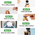 thumbnail image 4 of 100 c&aacute;psulas de papel de aluminio vac&iacute;as desechables y rellenables, compatibles con m&aacute;quinas de l&iacute;nea original Nespresso, haz tus propios filtros de tazas d, 4 of 7