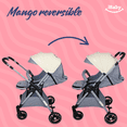 thumbnail image 4 of Carriola Para Bebé Reversible Plegable Tremiti Multiposiciones IBaby gris, 4 of 10