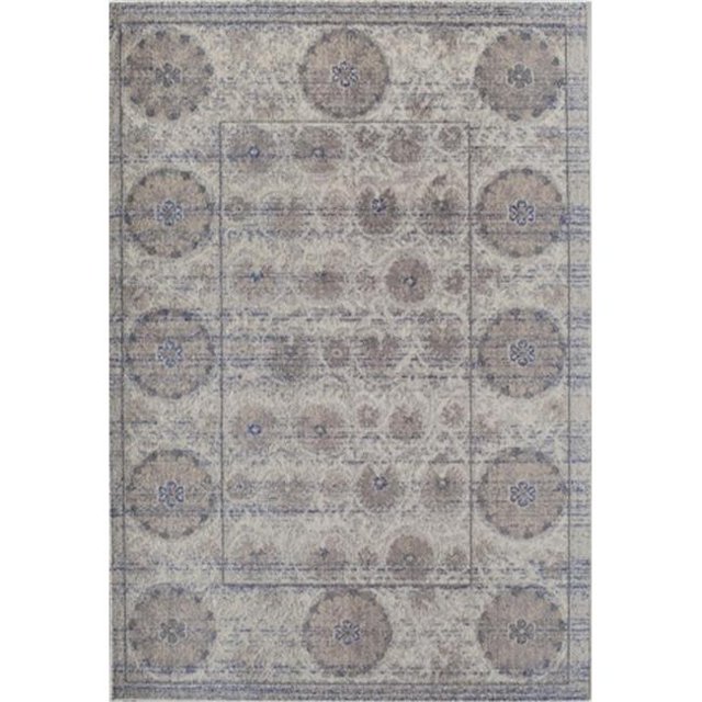 Rugs America 25447 Beverly Gray Ivory Abstract Rug, 2 x 3 ft.