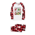 thumbnail image 2 of Penkiiy Christmas Pajamas for Family Matching Pjs Set, Red Plaid Reindeer Holiday Xmas Pajamas for Women Men Kids Red L, 2 of 6