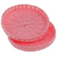 thumbnail image 1 of KAKOWELY 2 bandejas tejidas en miniatura, cestas para pan y frutas, accesorios para casas pequeñas, 1 of 5