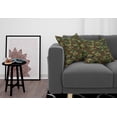 thumbnail image 3 of Ambesonne Green Throw Pillow Cover 2 Pack, Grunge Graphic Camouflage, 24", Green Pale Green Brown, 3 of 5