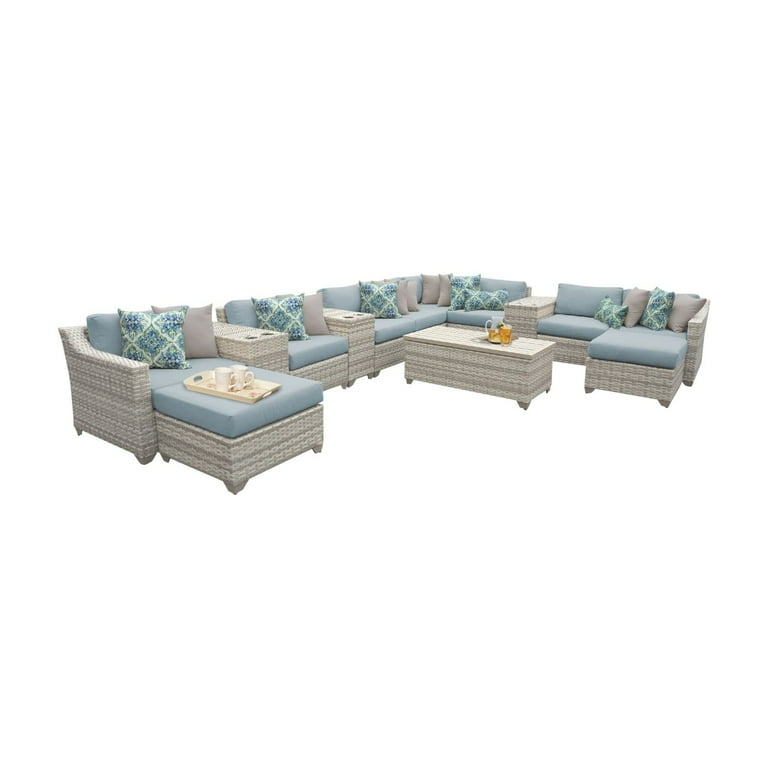 TK Classics Fairmont All Weather Wicker 14 Piece Patio