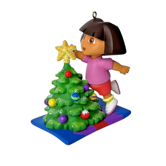 2004 Decorate With Dora (Dora the Explorer) Carlton Cards Christmas Tree Ornament CXOR-127L