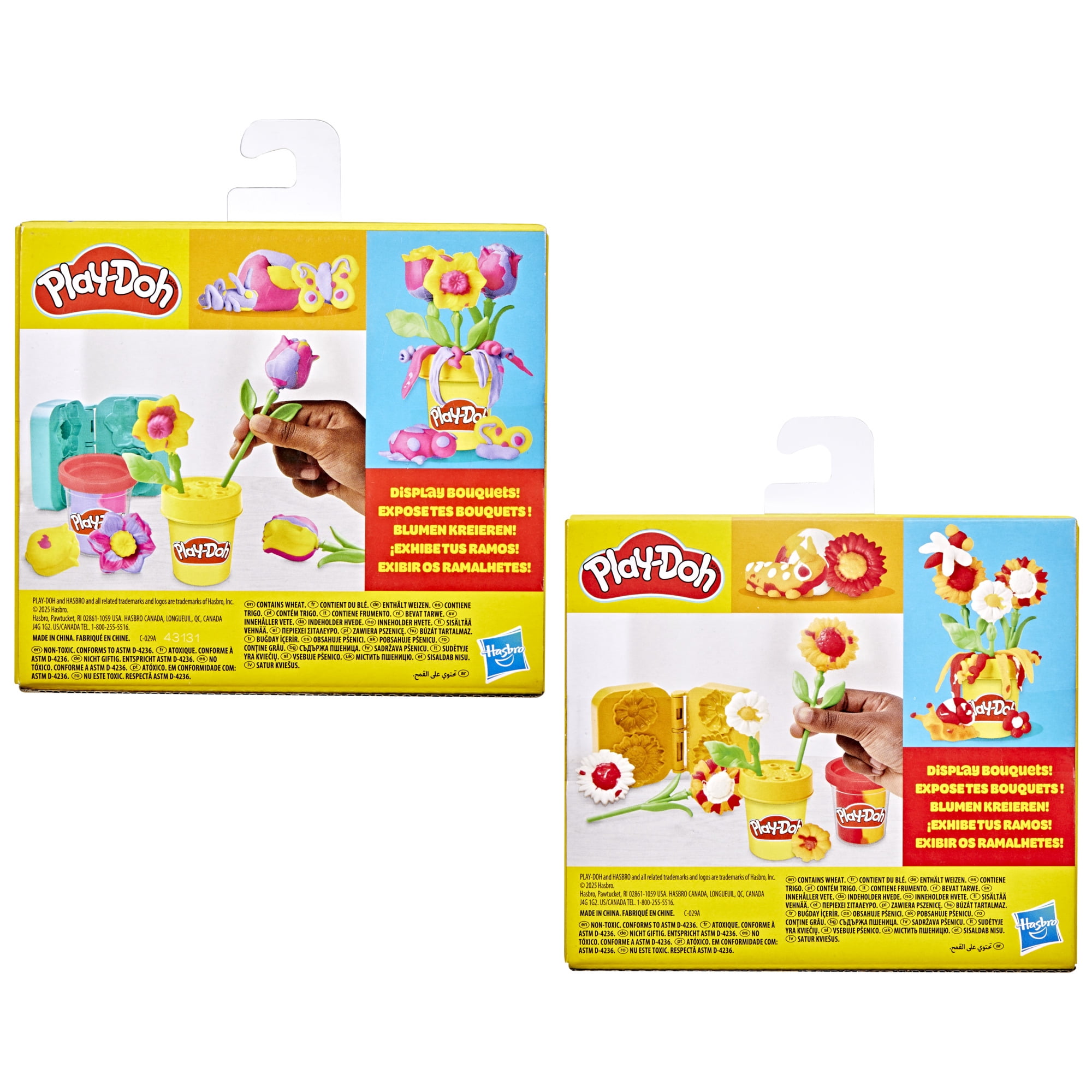 Play-Doh Lil Flowers 2-Pack Bundle, Preschool Toys, Arts & Crafts for Kids 3+