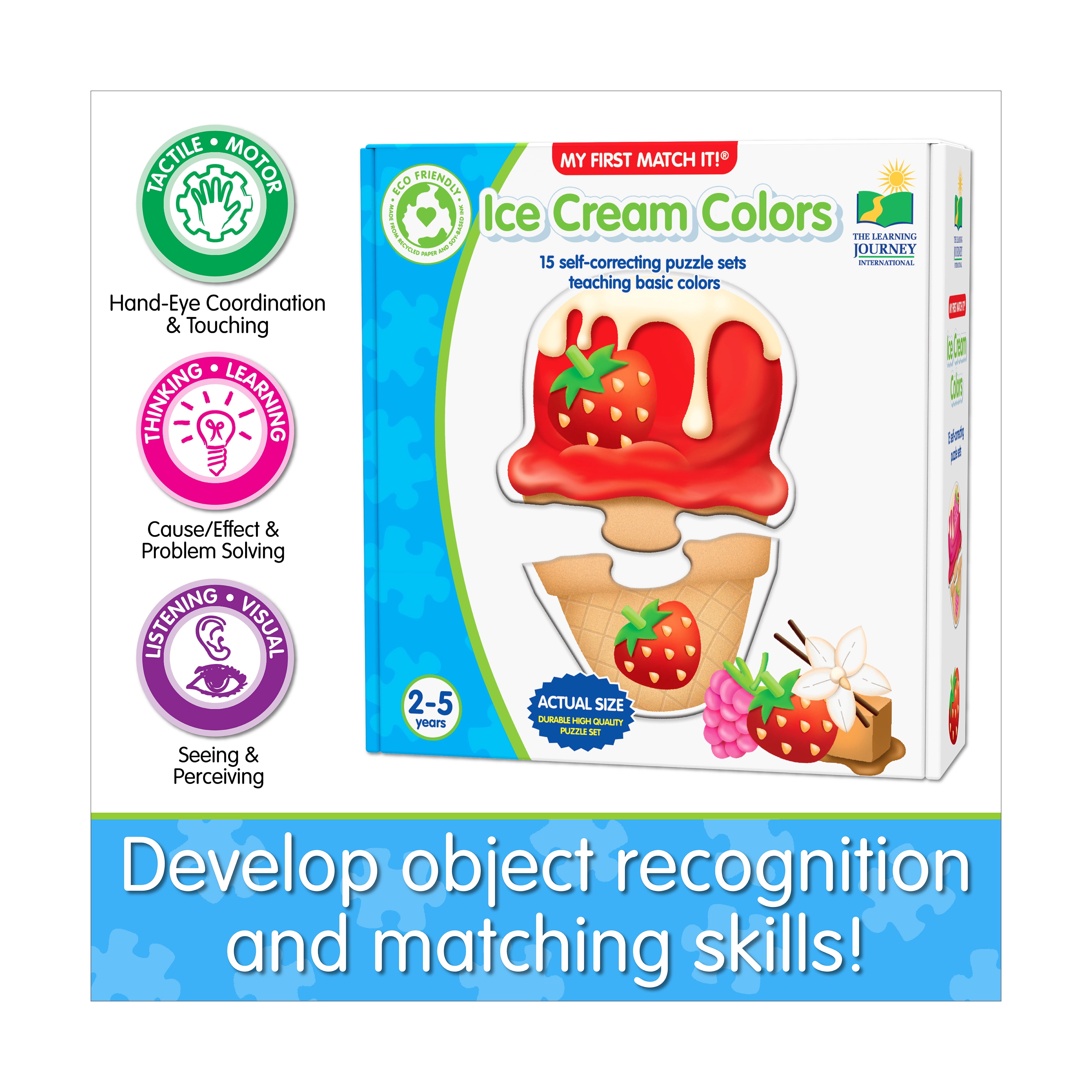 The Learning Journey My First Match It! - Ice Cream Colors
