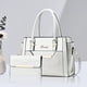 thumbnail image 3 of Juego de 2 bolsos de mano para mujer, de gran capacidad, de piel, para hombro, 3 of 5