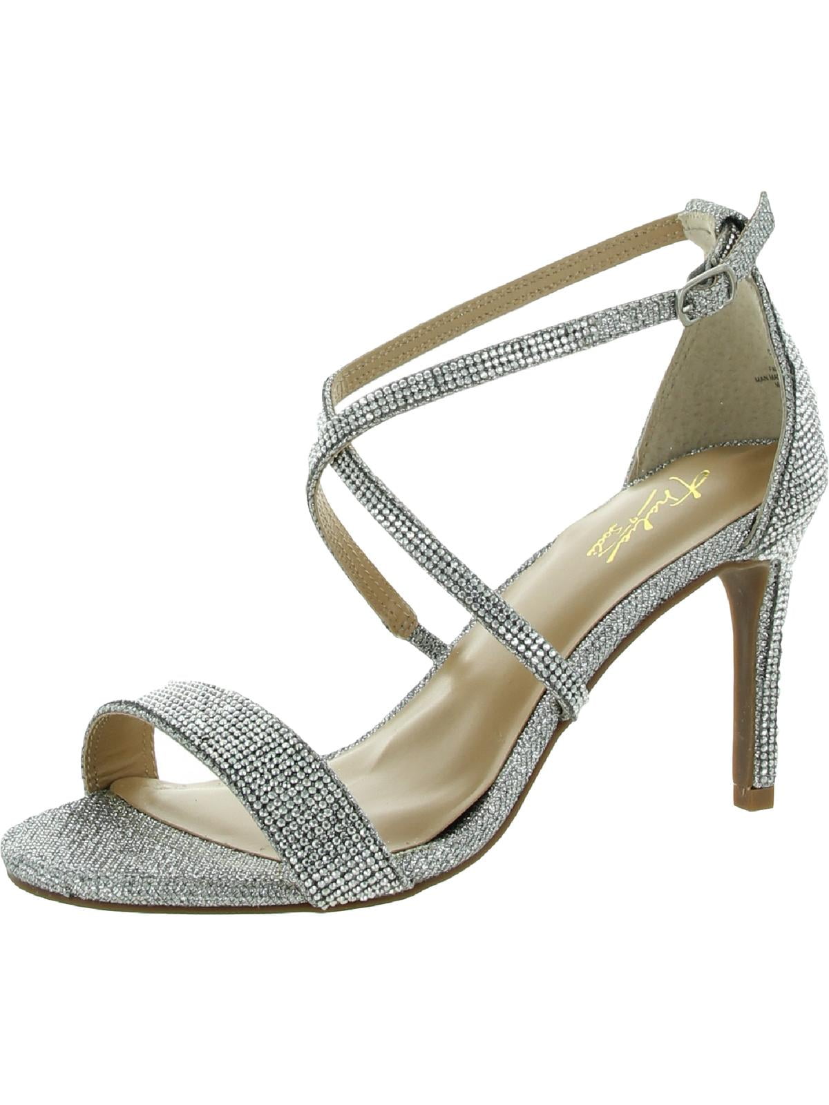 Thalia Sodi Womens Darria 4 Embellished Shimmer Evening Heels - Walmart.com