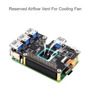 Pour 5 PCI vers USB 3.2 Gen1 HAT PCIe à USB HUB USB Ports