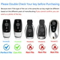 thumbnail image 2 of For Mercedes Benz Key Fob Cover with Keychain,Zinc Alloy Protection Car Key Case Accessories for 2017-2021 A-Class C-Class G-Class S-Class E-Class Silicone Keyshell, 2 of 7