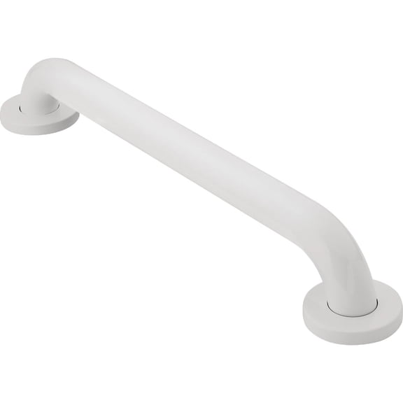 Moen LR8924W ADA-Compliant Bathroom Grab Bar — Concealed-Screw Wall-Mount, ADA Spec