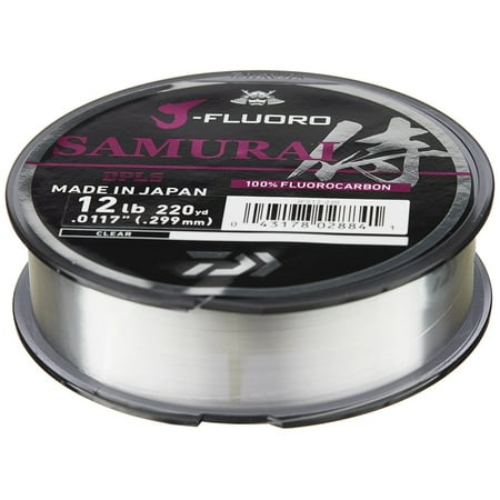 UPC: 0043178028858 | Daiwa J-Fluoro Samurai Fluorocarbon Line 14lb Test 220 Yd
