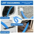 thumbnail image 4 of DRYVENCK 35-Feet Dryer Vent Cleaner Kit, Dryer Cleaning Tools, Include Omnidirectional Blue Dryer Lint Vacuum Attachment, Dryer Vent Brush, Universal Vacuum & Dryer Adapters, 4 of 8
