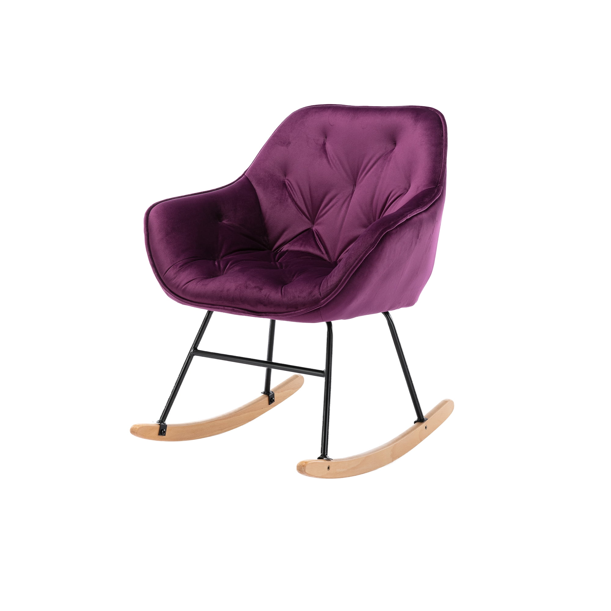 rocking chair purple