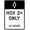 Color 4261, variant on HOV Only Hours Sign Regulatory Traffic Signs Metal Sign Tin Sign 8x12 Inch - Caution Safety Warning Security Signs Indoor & Outdoor Signs for Home, Office, Work