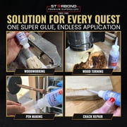 Starbond 2 oz. Super Fast Thin CA Glue (Premium Cyanoacrylate Super Glue) for Woodworking, Woodturning, Hobby Models, CA Finish, Inlays