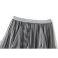 thumbnail image 2 of JMSUN Women’s Mesh Layered Tulle Skirt Sheer Tutu Midi Skirt Tutu Tulle Skirt Elastic High Waist Midi Skirt, 2 of 5