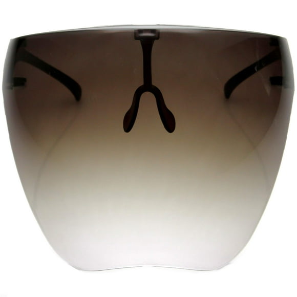 zeroUV - Visière de Protection Complète pour Visière Lunettes/lunettes de Soleil (Anti-Buée/filtre à Lumière Bleue) (Fumée/décoloration)