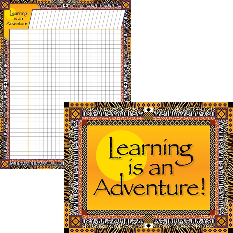 LEARNING IS AN ADVENTURE CHART SET - Walmart.com