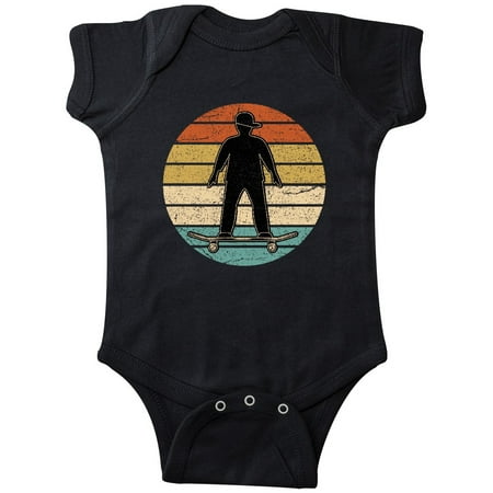 

Inktastic Skateboarding Retro Sunset Skateboarder Gift Baby Boy Bodysuit