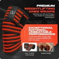 thumbnail image 3 of Special Essentials 2 Pack Knee Wraps with Strap For Men & Women - Flexible Support for Weightlifting, Powerlifting, Squats, Leg Press, and Cross Training, 3 of 6