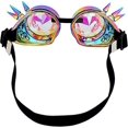 thumbnail image 4 of lunettes Kalidoscopio Cristal Arc-en-ciel Lunettes Steampunk Lunettes De Soudage Lunettes Punk Cosplay, 4 of 5