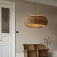 thumbnail image 5 of Arturesthome Rattan chandelier retro Japanese style wabi-sabi style bamboo pendant light, 5 of 15