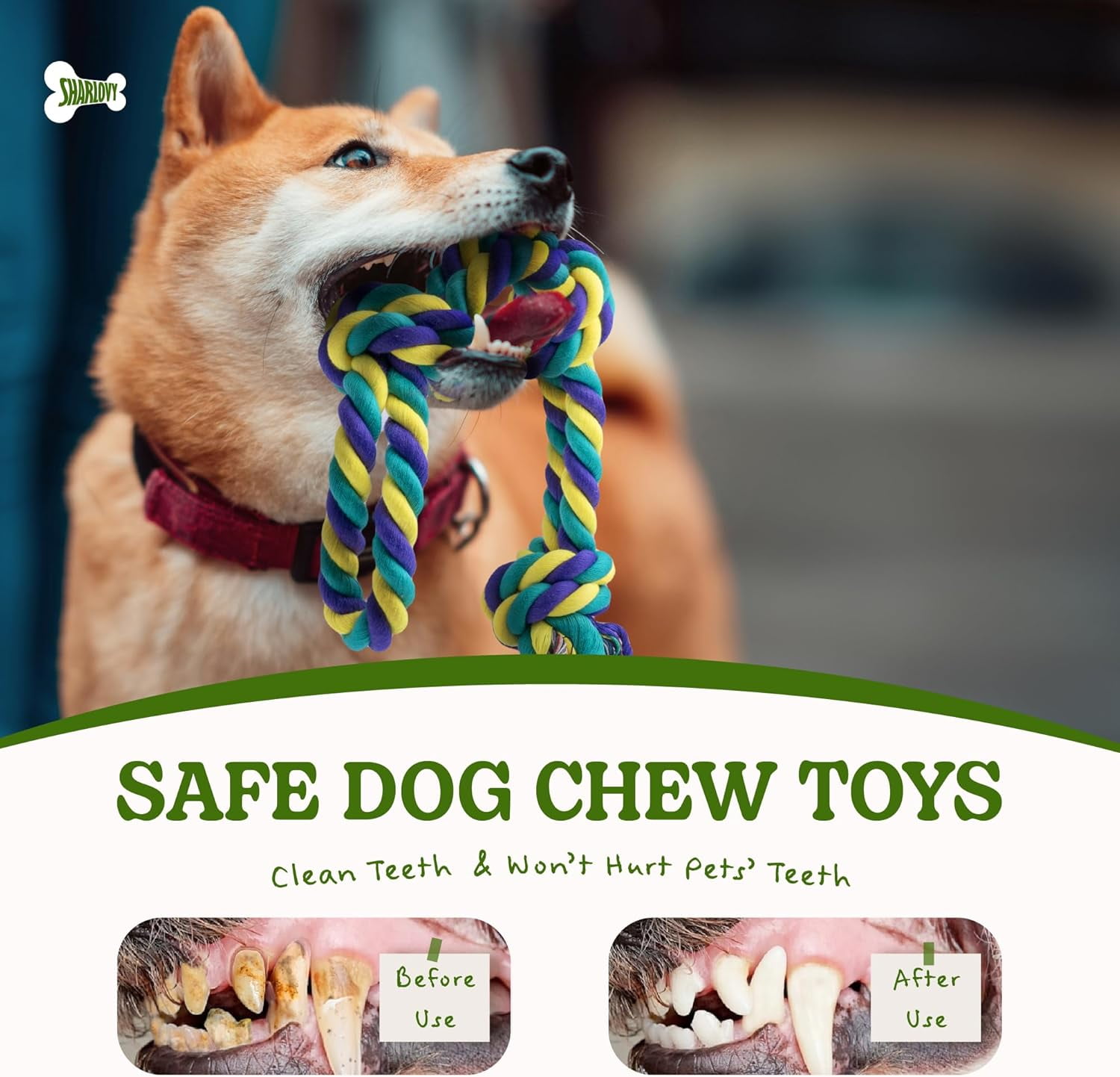 Dog Rope Toy for Medium Dogs, 2 Pack Heavy Duty Dog Chew Toys for Aggressive Chewers, Interactive Tug of War Dog Toys for Medium to Large Breed