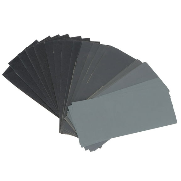 Mobutofu 42 Pcs Assorted Fine Grit Sandpaper for Walls Smoothing Dark Grey
