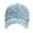 Blue, variant on Unisex Casual Denim Hole Splice Hat Adjustable Washed Baseball Cap