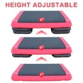thumbnail image 3 of Adjustable Workout Aerobic Stepper in Fitness & Exercise Step Platform Trainer Red Black with 4 Risers, 3 of 7