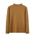 thumbnail image 4 of Men's Autumn And Winter German Velvet Solid Color Long Sleeve T Shirt Base Close Fitting Half Neck Men, 4 of 6