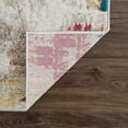 thumbnail image 5 of Hauteloom Mardin Modern Abstract Living Room Area Rug - Colorful Carpet - Vintage Bohemian - Blue, Purple, Orange - 6'7" x 9', 5 of 14