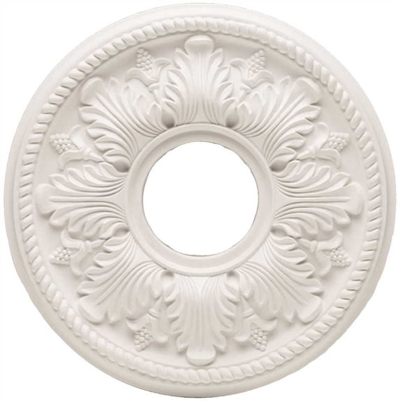 Hampton Bay 82265 14 in. White Bellezza Ceiling Medallion