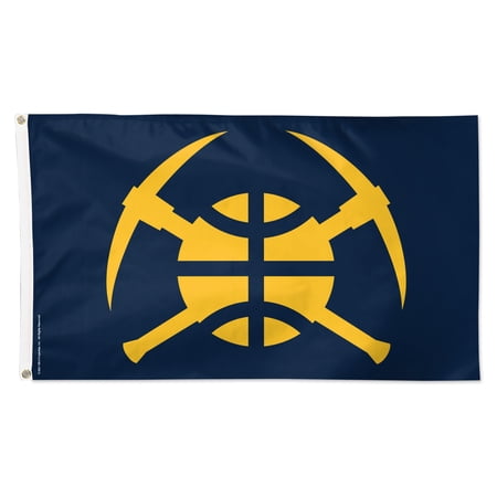 WinCraft Denver Nuggets 3 x 5 Single-Sided Deluxe Secondary Team Logo Flag
