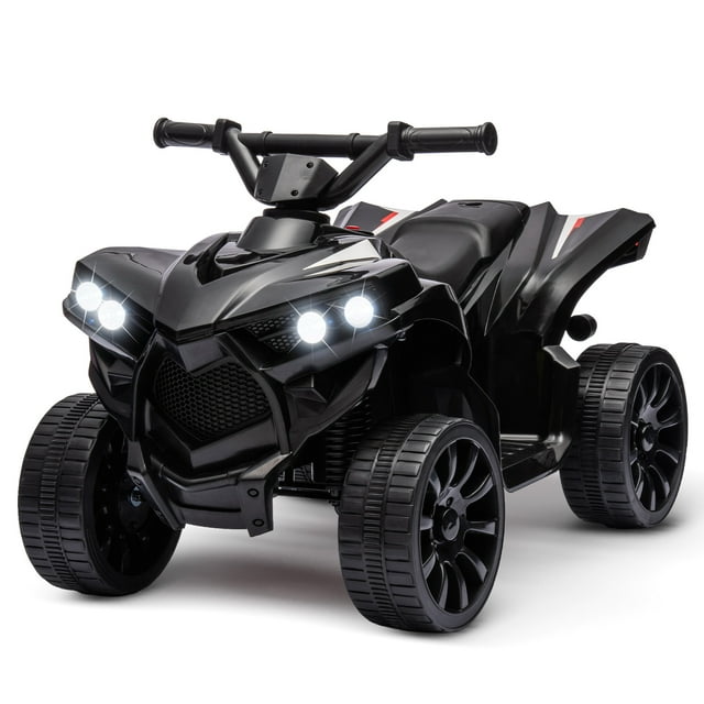 GloryStar 6V Kids Electric ATV, Battery-Powered 4-Wheeler for Toddlers, Equipped with LED Lights, Music, Foot Pedal Control, and Durable Tires for Enjoyable Rides