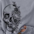 thumbnail image 3 of con estampado de Easy Costume Graphic Tops Pullover para Gris medio cara xl Zulema Sudaderas, 3 of 5
