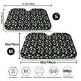 thumbnail image 3 of Haiem Daisies Flowers Car Windshield Sun Shade - Blocks UV Rays Sun Visor Protector, Sunshade to Keep Your Vehicle Cool, Universal Fit SUV Van Sedan-Medium, 3 of 7