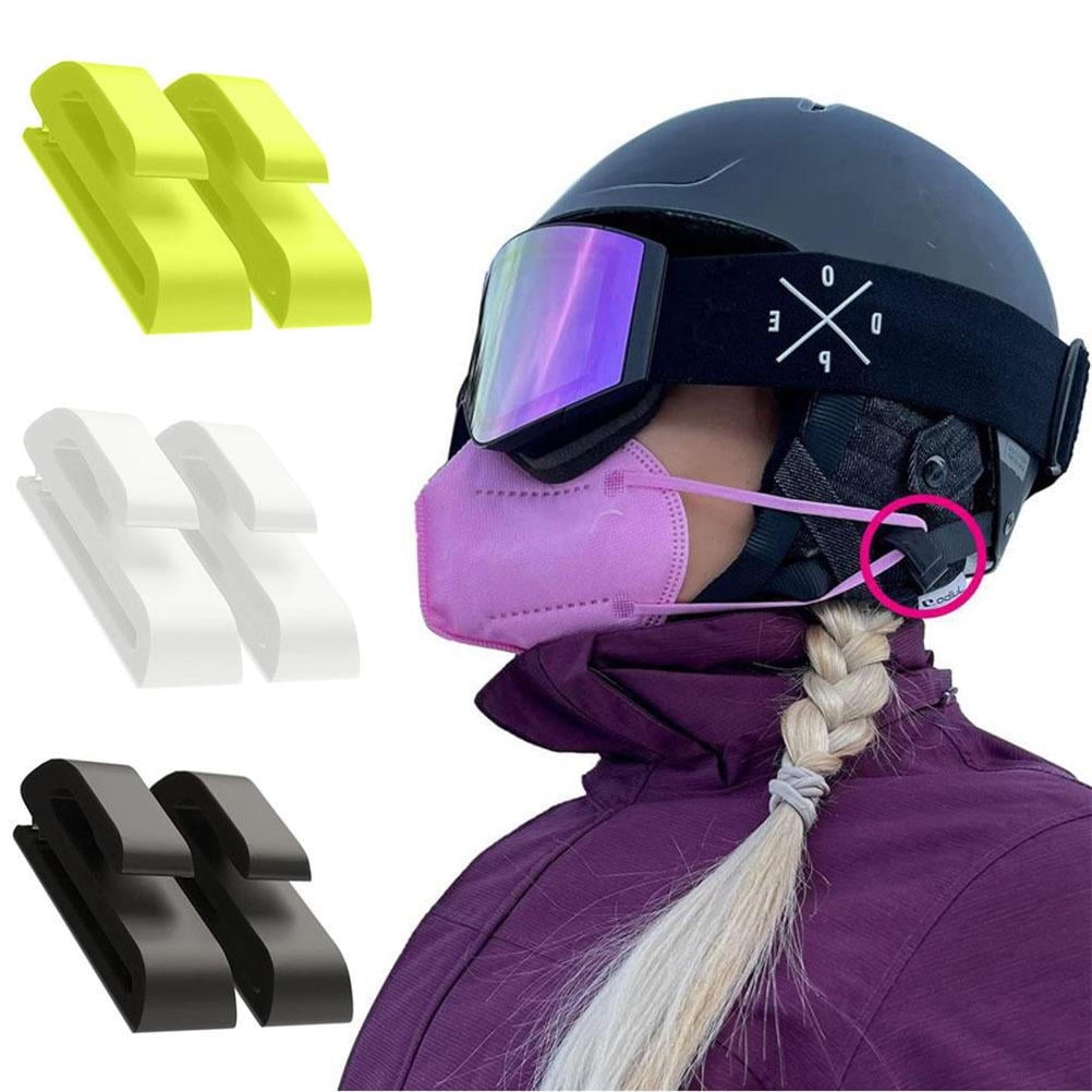 TangYang Mask Holder Snowboard Helmet Holder Clip Mask Hook to Attach Masks to Helmet Snow Helmet Holder Clip Mask Holder Ski Helmet Clip