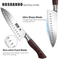 thumbnail image 3 of Cuchillo de Cocina HOSHANHO Santoku 18 cm Acero de Alto Carbono, 3 of 7